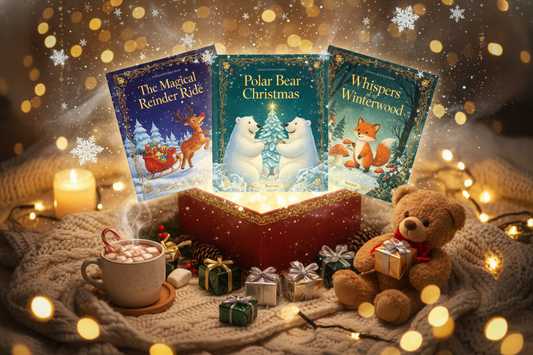 make it only 3 titles. keep the cosy props. make it appear more magical